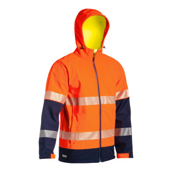 Voorbeeld: BISLEY HI VIS RIPSTOP BONDED softshell jas Voorbeeld: BISLEY HI VIS RIPSTOP BONDED softshell jas